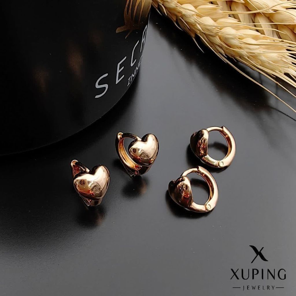 گوشواره قلبی ژوپینگ کد 2143 - خرید آنلاین از گالری آداس